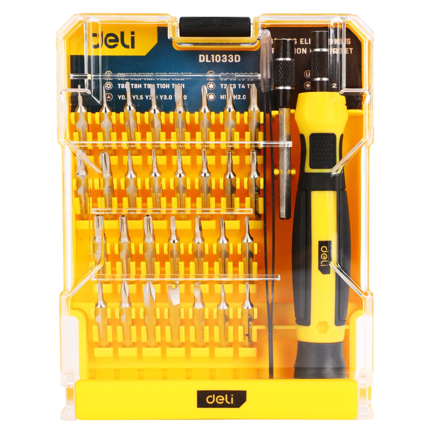 Deli DL3525 25-in-1 Precision Screwdriver Set with Magnetic Bits S2 Aluminum Alloy Handle Rotating Design Ergonomic Grip Repair Tool Kit for Toys Watches Glasses Instruments (Pack of 1, Silver) (B0D949WNX6) Amazon Price History, Amazon Price Tracker