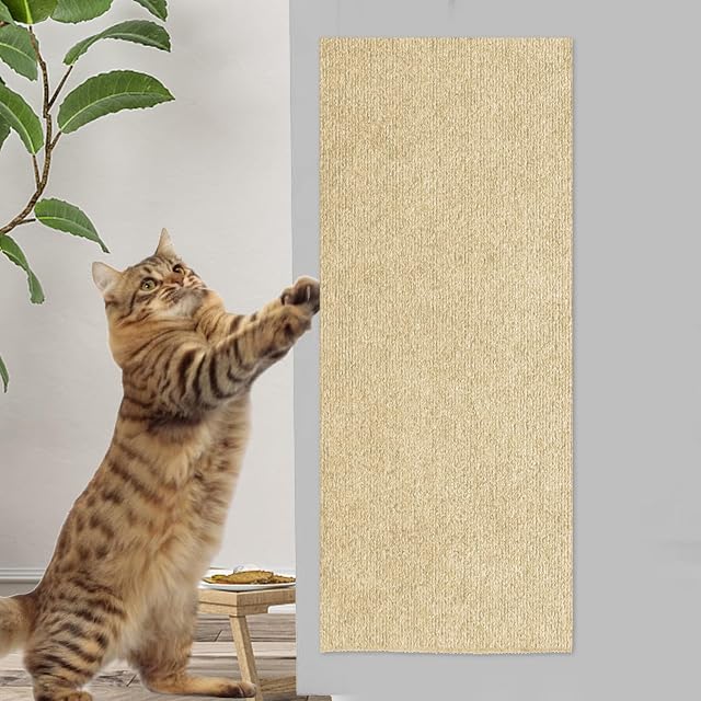 Foto 8 de 8 de Protector Sofá Rascador Gatos Pared - 30 x 200 cm, Alfombra Autoadhesivo para Gatos