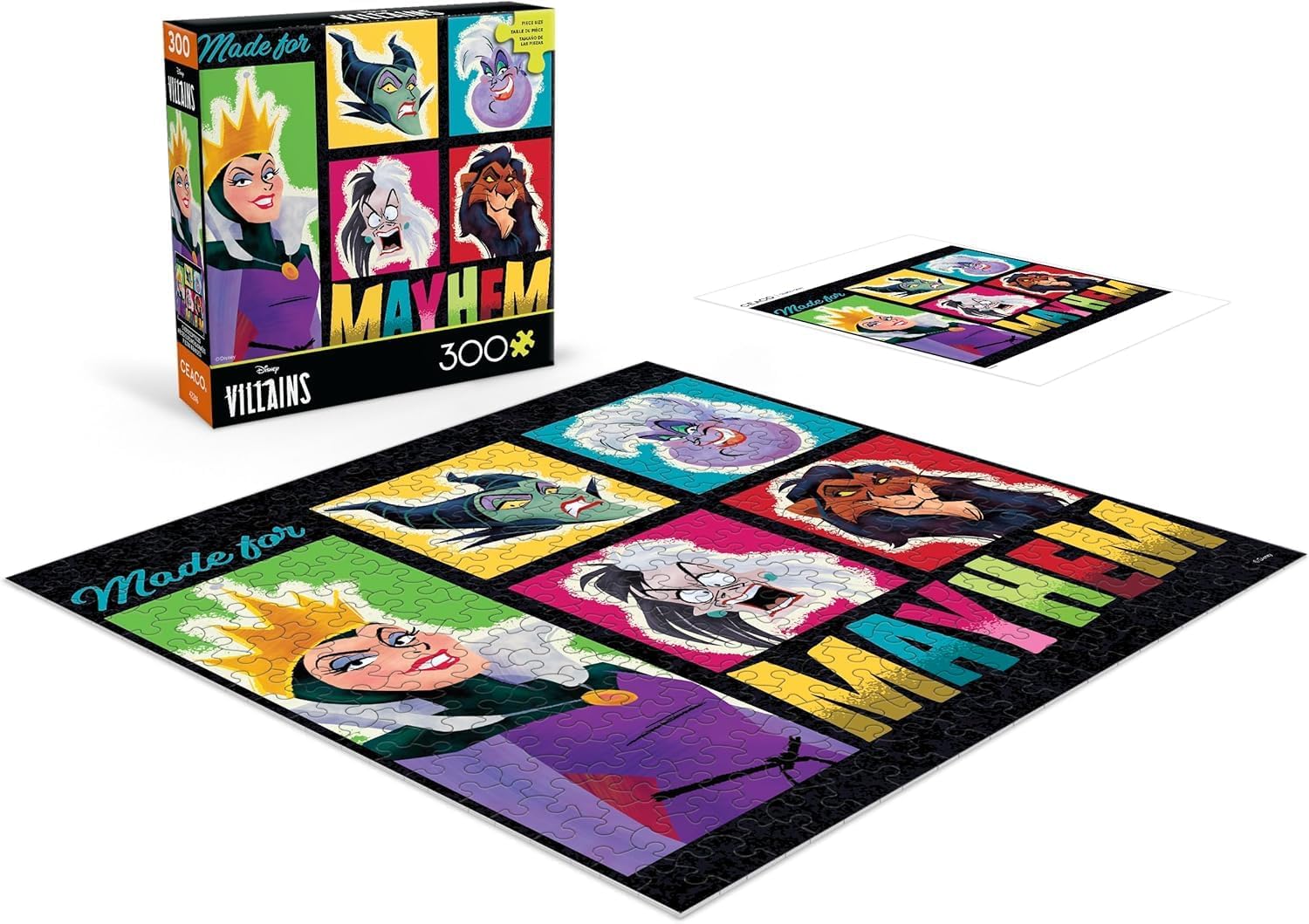 Ceaco - Disney - Villains - Made for Mayhem - 300 Oversized Piece Jigsaw Puzzle