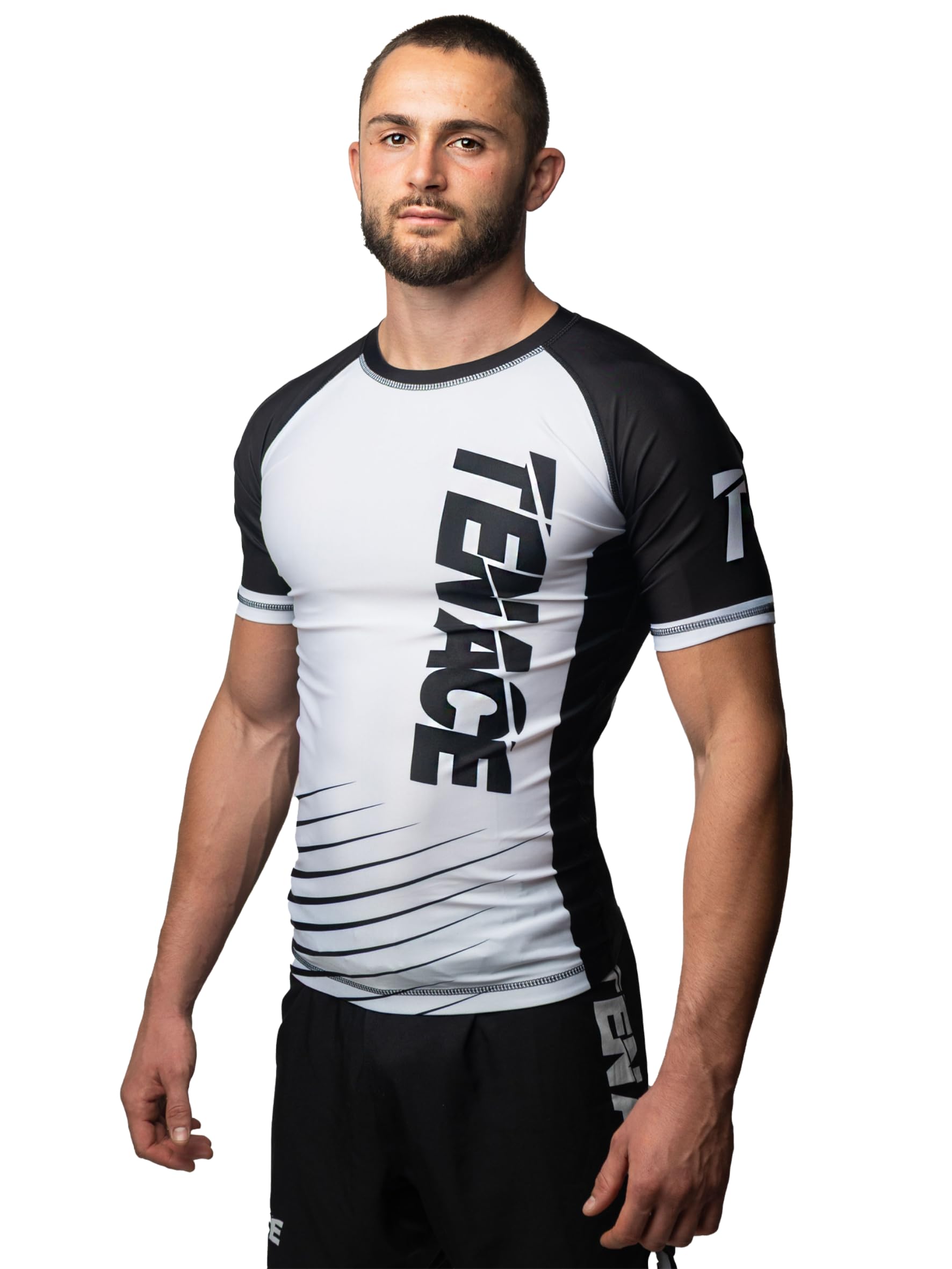 Tenace Camiseta Compresión Diseño Jiu Jitsu Competición - Rashguard para Entrenamiento MMA, BJJ, Grappling