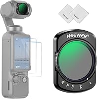 Vista 11 de NEEWER Kit Variable ND2-ND32 & ND64-ND512 Compatible con DJI Osmo Pocket 3 Combo de Accesorios para Creadores, Filtros de Densidad Neutral