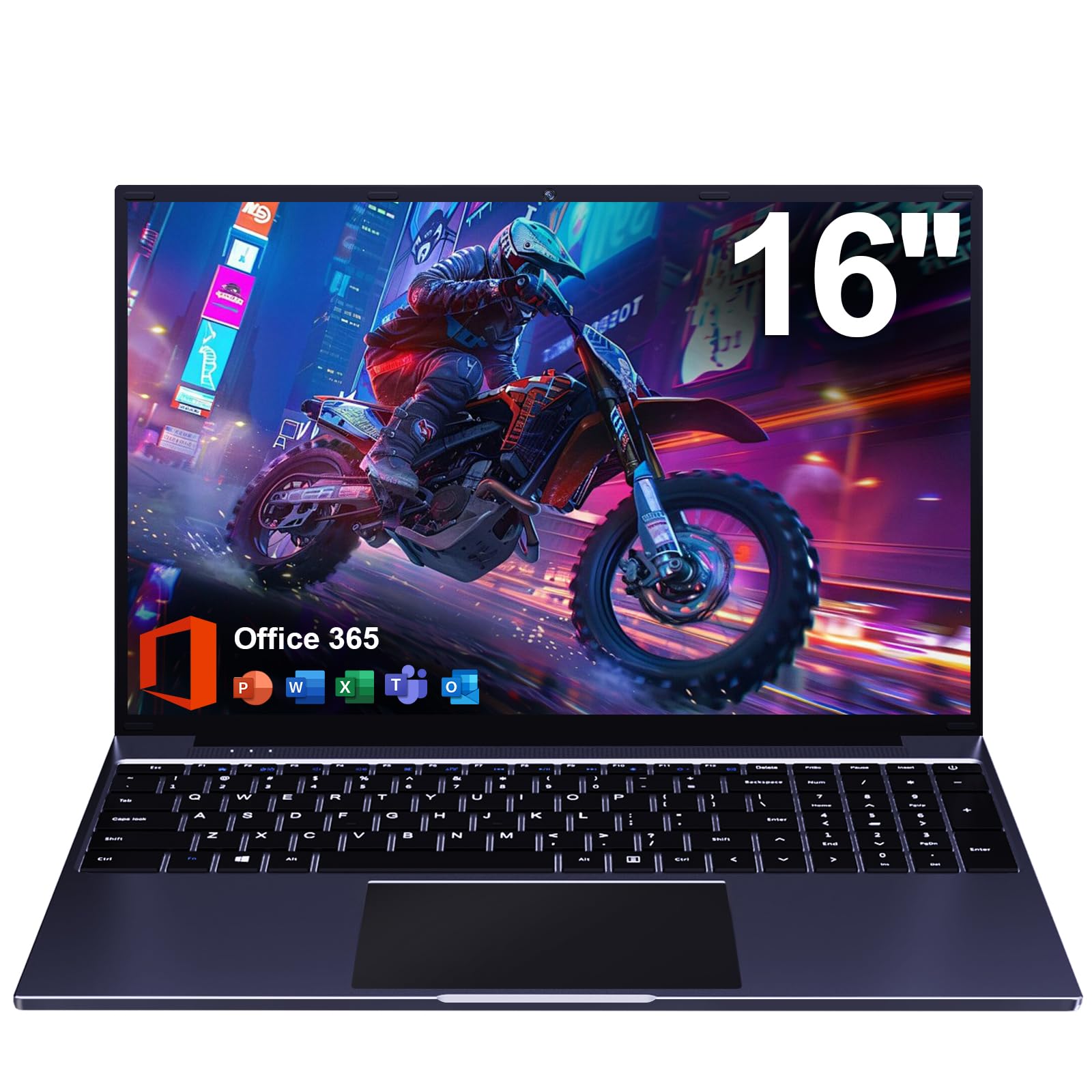 yo-py- Amazon.com: jumper Laptop Computer 16 inch FHD Display, 12GB