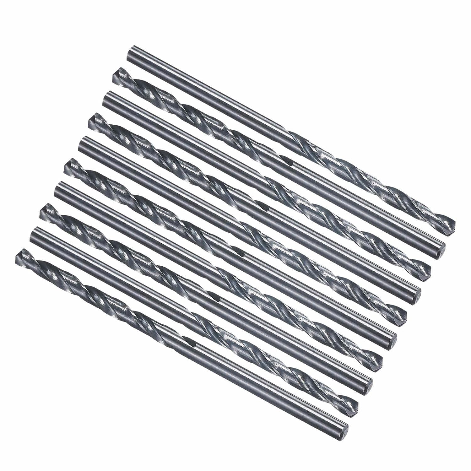5pcs Drill Bit - [1/2" Diameter] 12.7mm M35 5% Cobalt HSS Cutting Tool for Machining Hard Metal Steel Woodworking Handicraft Use, 135° Cutting Angle Black