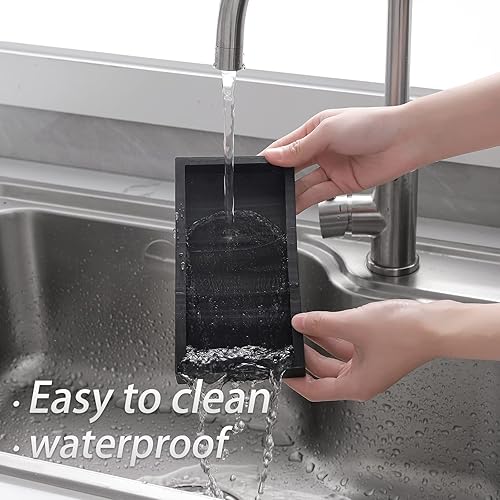 Miniatura 75 de Bandeja de baño, pequeña bandeja de tocador de silicona, jabonera, soporte para esponja, organizador de fregadero de cocina, accesorios de baño