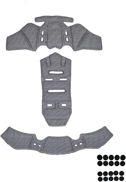 1 Set Breathable Helmet Padding Kit for Specialized S-Works Evade 3, Anti-Collision Sponge Pads, Enhanced Safety, Soft & Comfortable, Detachable and Washable Liner,A Grey