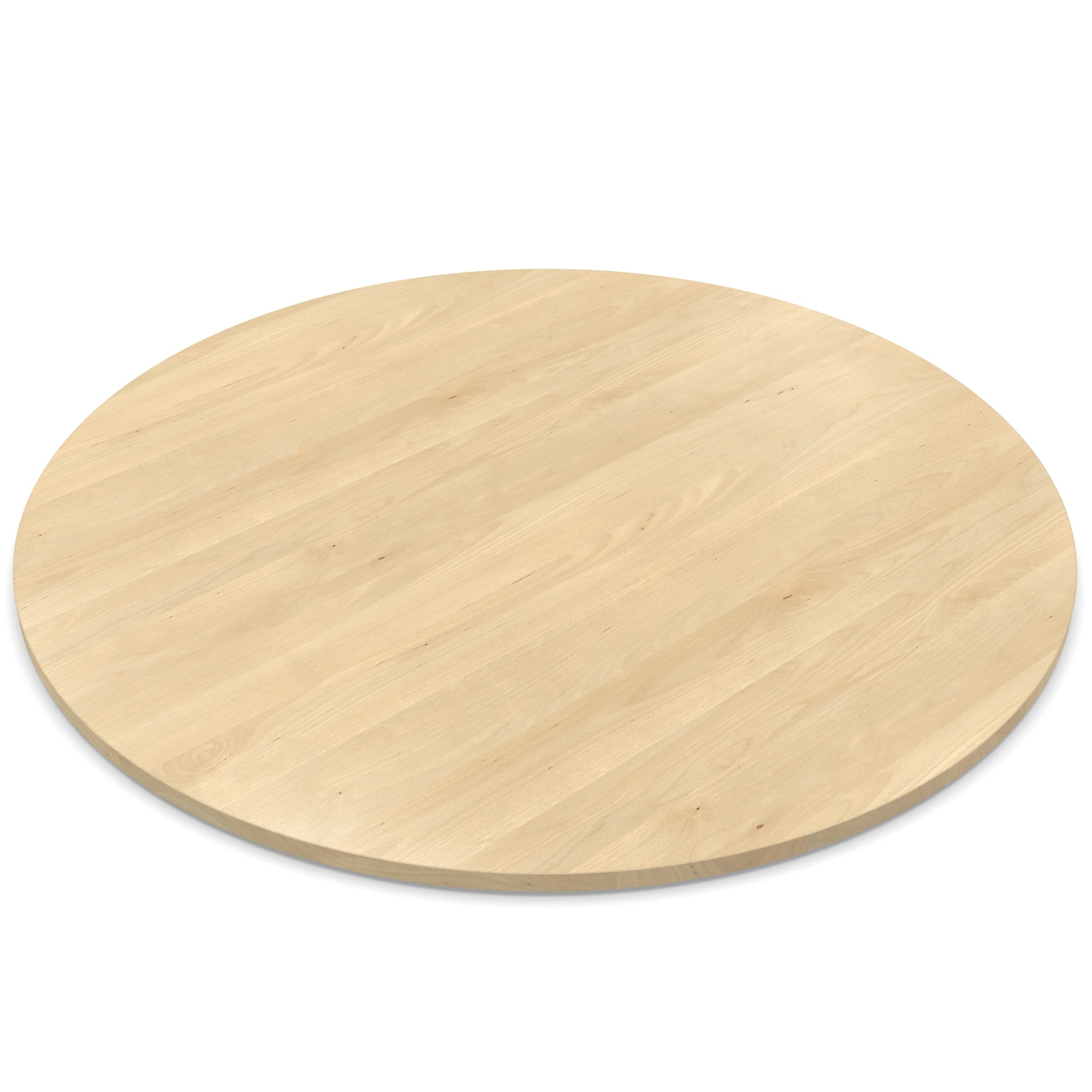 AUPROTEC Tischplatte 19mm rund Ø 1000 mm Mandal Ahorn Natur Holzplatte melaminharzbeschichtet Spanplatte mit Umleimer ABS Kante Auswahl: 100 cm