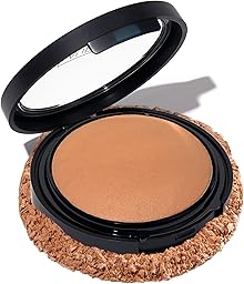 LAURA GELLER NEW YORK Baked Double Take Powder Foundation - Sand - Buildable Medium to Full Coverage - Matte Finish