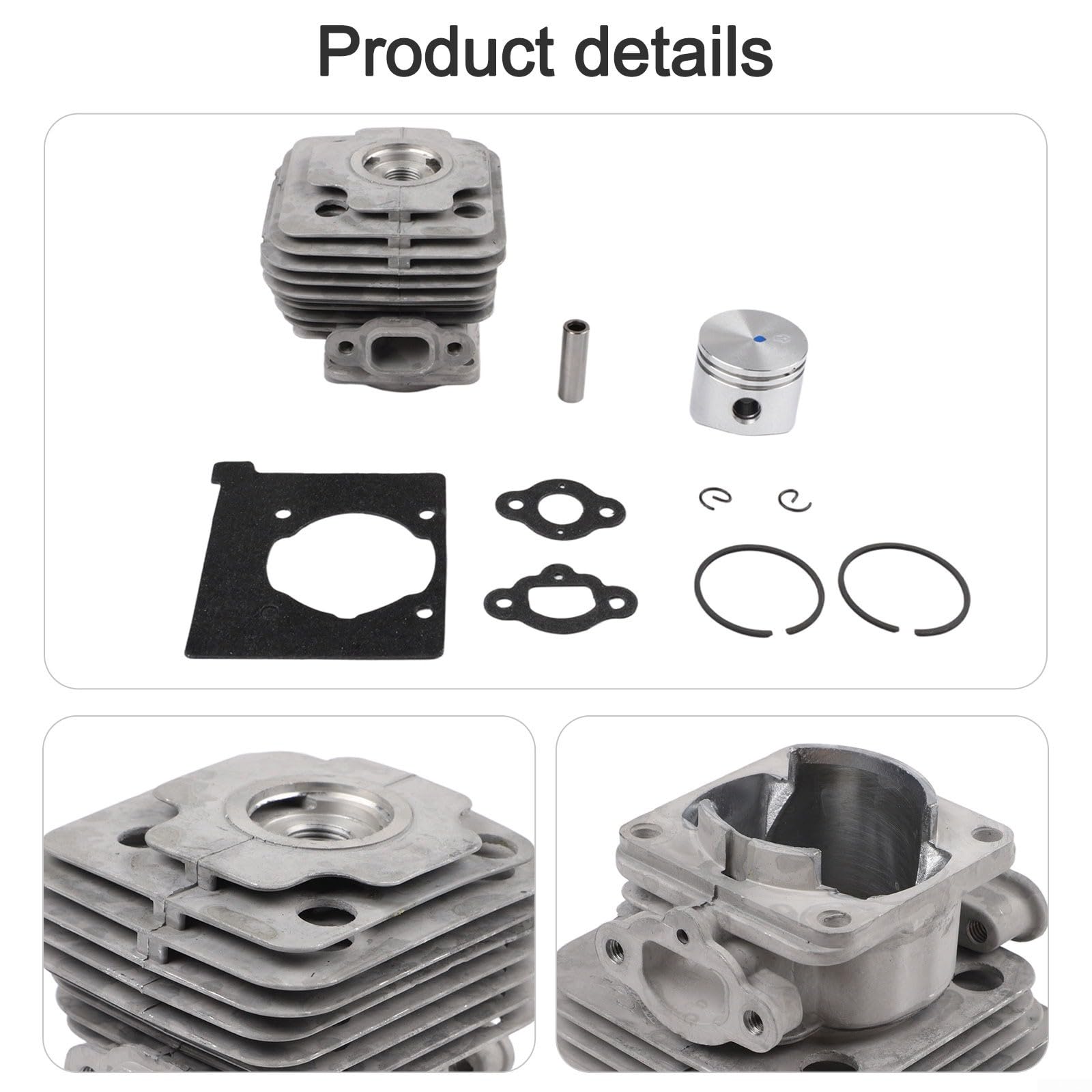 Cylindre pour kit de piston, pour 741 BC420 pour Spartan 424 440 441 OM43 pour Efco 8410, doublure en fonte, avec joints, pour pièces de rechange pour débroussailleuse Oleo-Mac