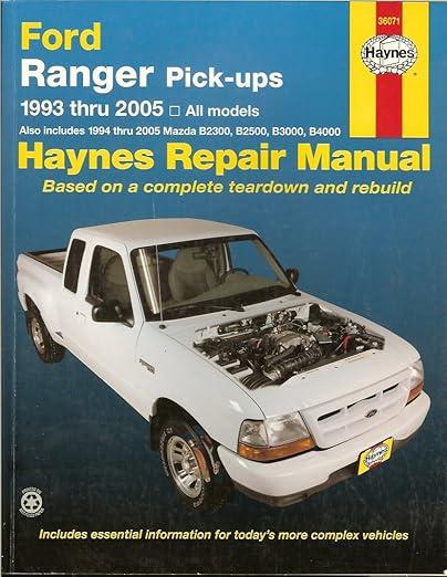 Ford Ranger Pick-Ups,1993-2005 (Haynes Repair Manual) - Chilton