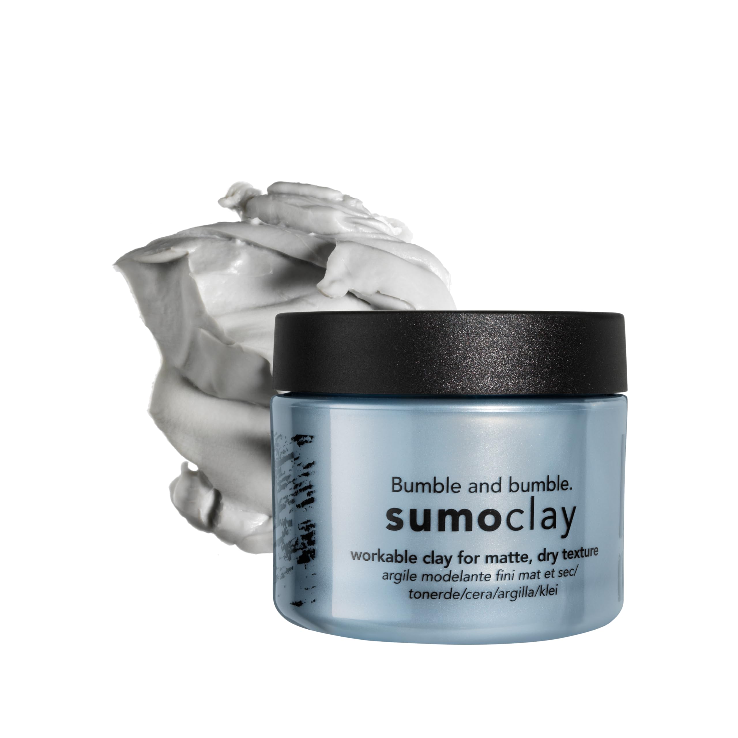 Bumble and bumble Sumoclay Argile modelante fini mat, Produit coiffant pour cheveux courts, Texture et tenue facile à travailler, Kaolin pour cheveux, Cheveux ondulés, lisses, 45 ml