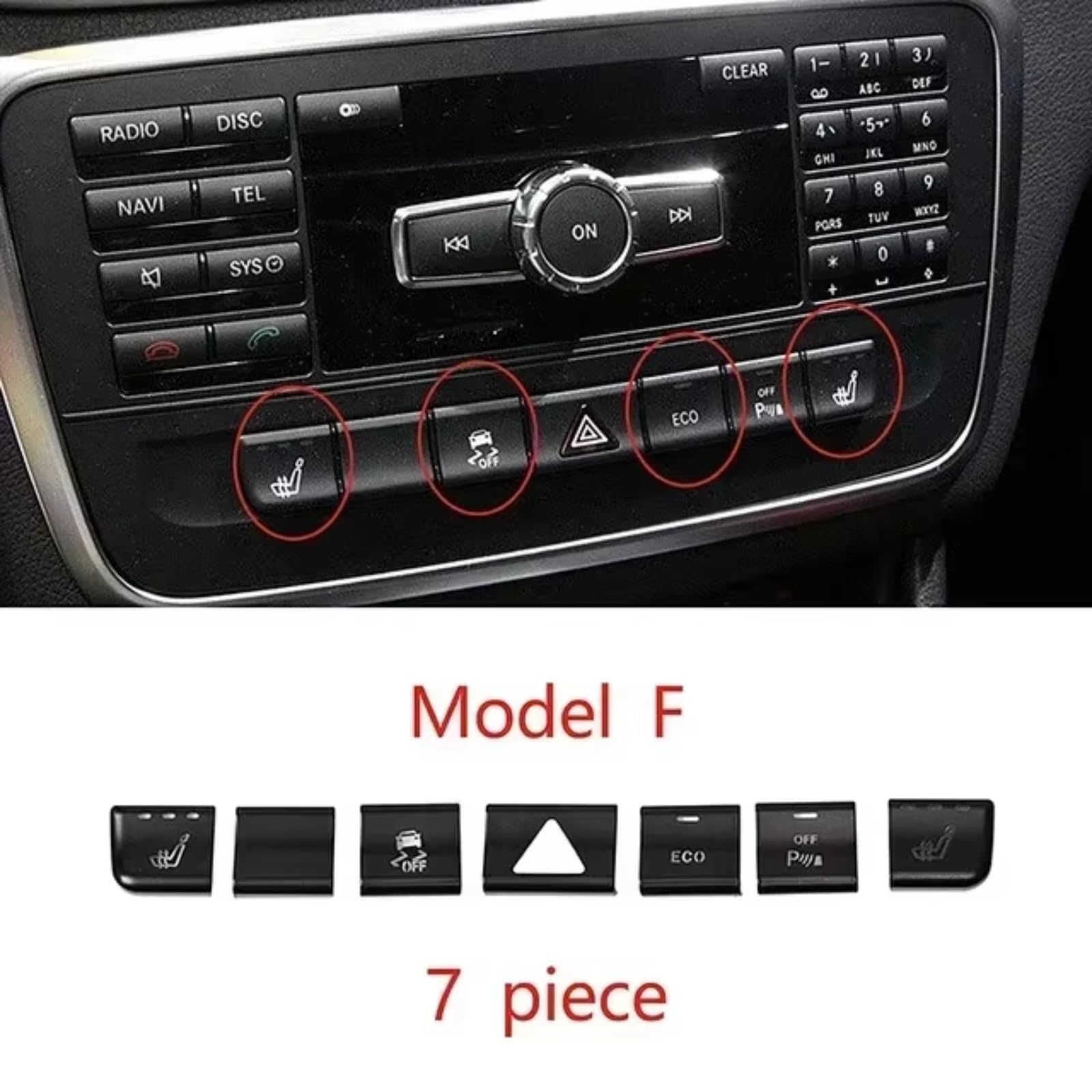 Adesivi Per Interruttori Auto Per Benz Per CLA C117 GLA X156 Adesivi Auto