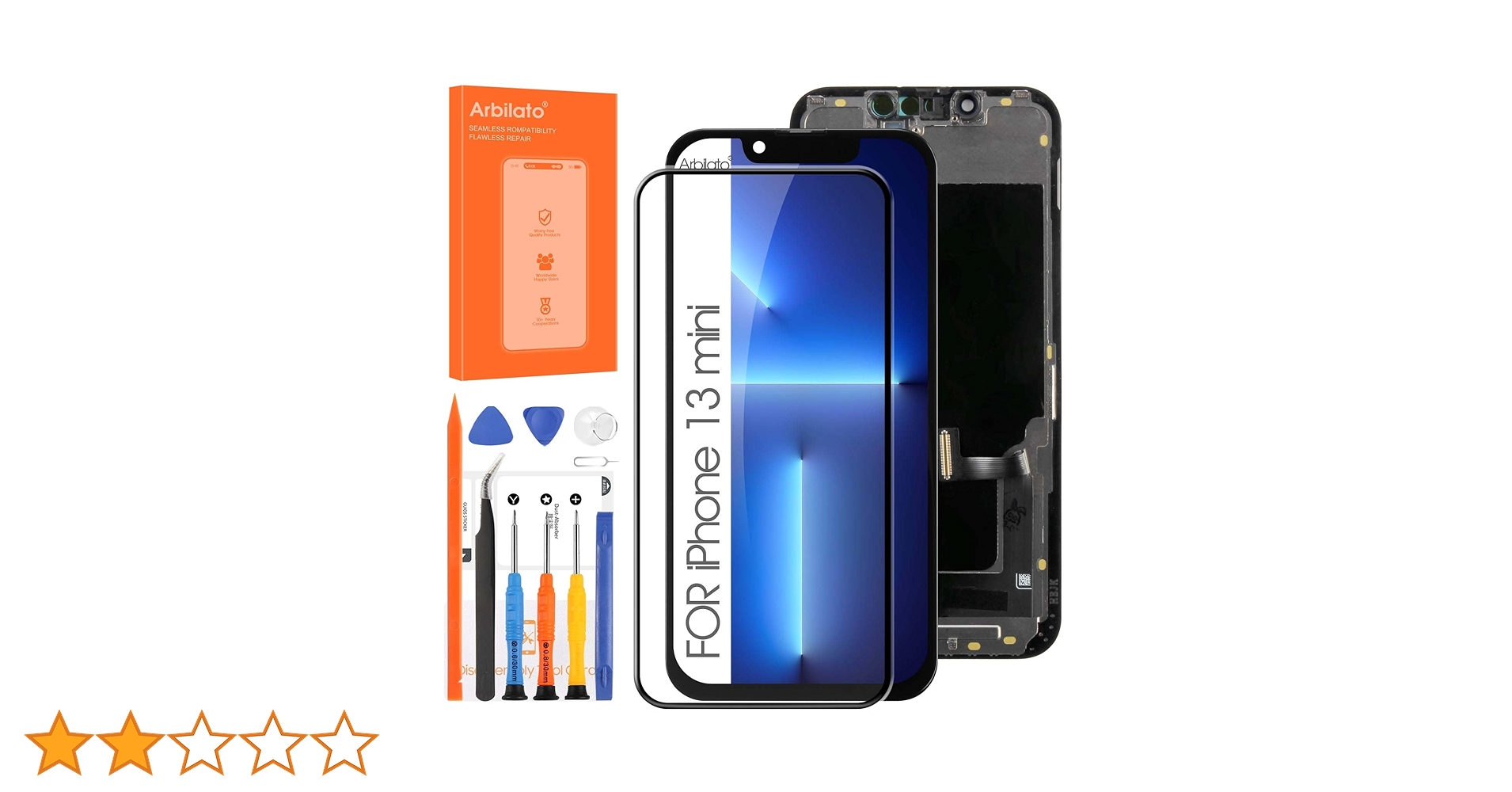 Amazon.co.jp: SRJTEK For iPhone 13 Mini IPS 液晶パネル