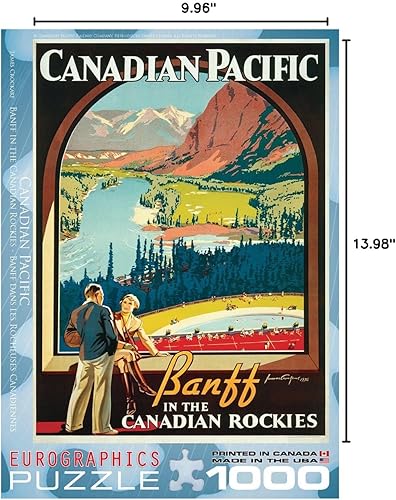 Miniatura 5 de EuroGraphics CP Rail in The Canadian Rockies Puzzle (1000 piezas)
