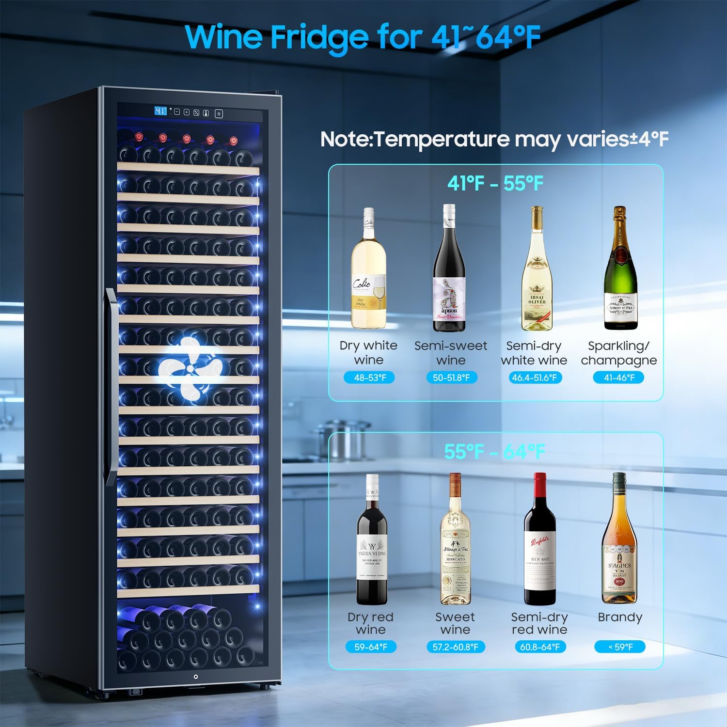 EORICE 24 Inch Wine Fridge Wine Cooler Refrigerator