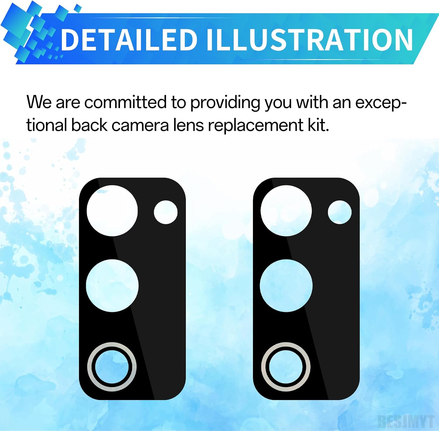 2 Pack for Samsung Galaxy S20 FE 5G Rear Camera Lens Replacement | Adhesive Back Camera Glass Lens with Full Fix Tool Repair Kit Tweezers Dust Cloth for S20 FE 5G SM-G781U SM-G781U1