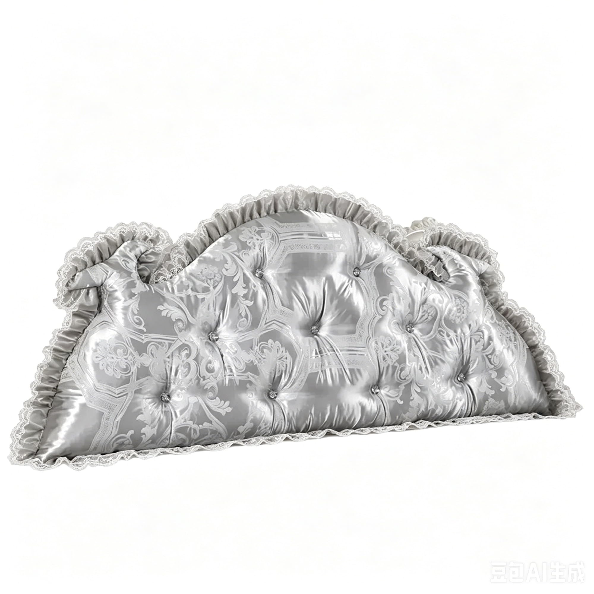 LPATEBCVU Ruffle Bed Backrest Headboard Cushions Bed Back Cushion Large Backrests Pad Double-sided Upholstered Pillows Washable(Color8,Length 150cm)