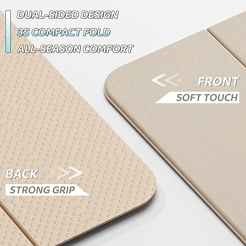 Miniatura 3 de ILILI Foldable Yoga Mat 71 * 24 * 0.3'' - TPE Non-Slip Fitness Mat for HomeWaterproof & Lightweight (2lb) for Home gym, Pilates & Stretching,Fitness
