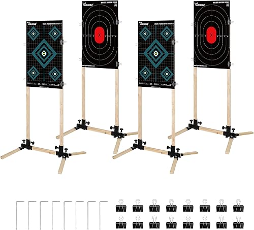 Miniatura 1 de Highwild Base de soporte ajustable para blanco de disparo de papel silueta de cartón - USPSAIPSC - IDPA Practice