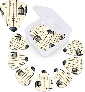 Medical Apparatus and Instruments print Guitar Picks 12 Pack Personalized Guitar Picks with Storage Box Guitar Accessories for Ukulele Electric Acoustic Guitars Bass