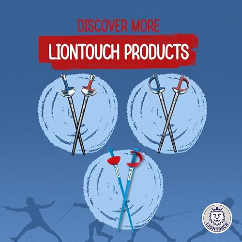 Miniatura 7 de Liontouch - Láminas de esgrima deportivas, rojo y azul para niños y niñas a partir de 3 años Juguete de espuma para niños en diseño realista Arma