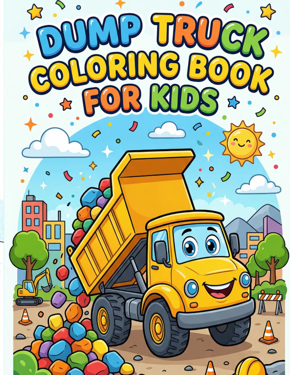 Dump Truck Coloring Book for Kids: Big Trucks and Construction Fun for Toddlers and Kids Ages 3–8 (Truck Coloring Series)