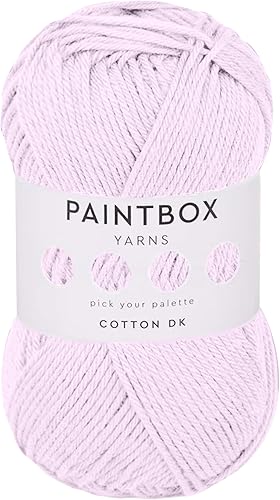 Miniatura 14 de Paintbox Yarns Hilo DK 100% Algodón 1.76oz (50g), 137 Yardas (125m) - Vino Tinto para Crochet, Tejer - Hilo Suave y Ligero de Doble Punto para Ropa