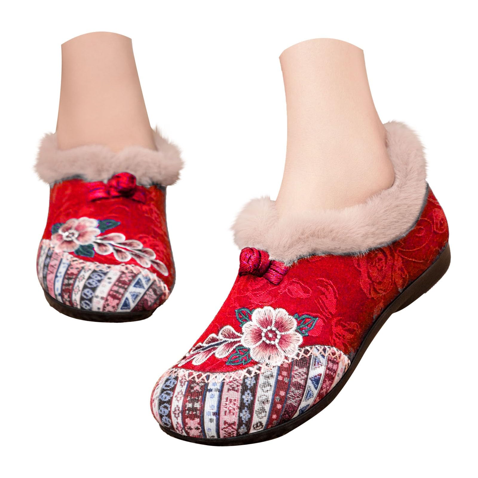 Zapatillas Mujer Invierno Cerrado 35-43 Eu, Pantuflas Con Forro