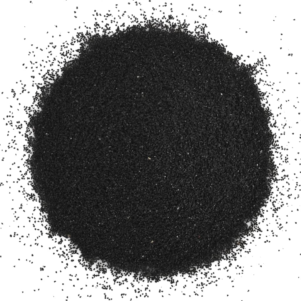Arena para acuario, color negro, 10 kg, grano 0,2-2 mm, suelo natural para acuarios de agua dulce y agua de mar con suelo de cultivo para el crecimiento de las plantas y la clarificación del