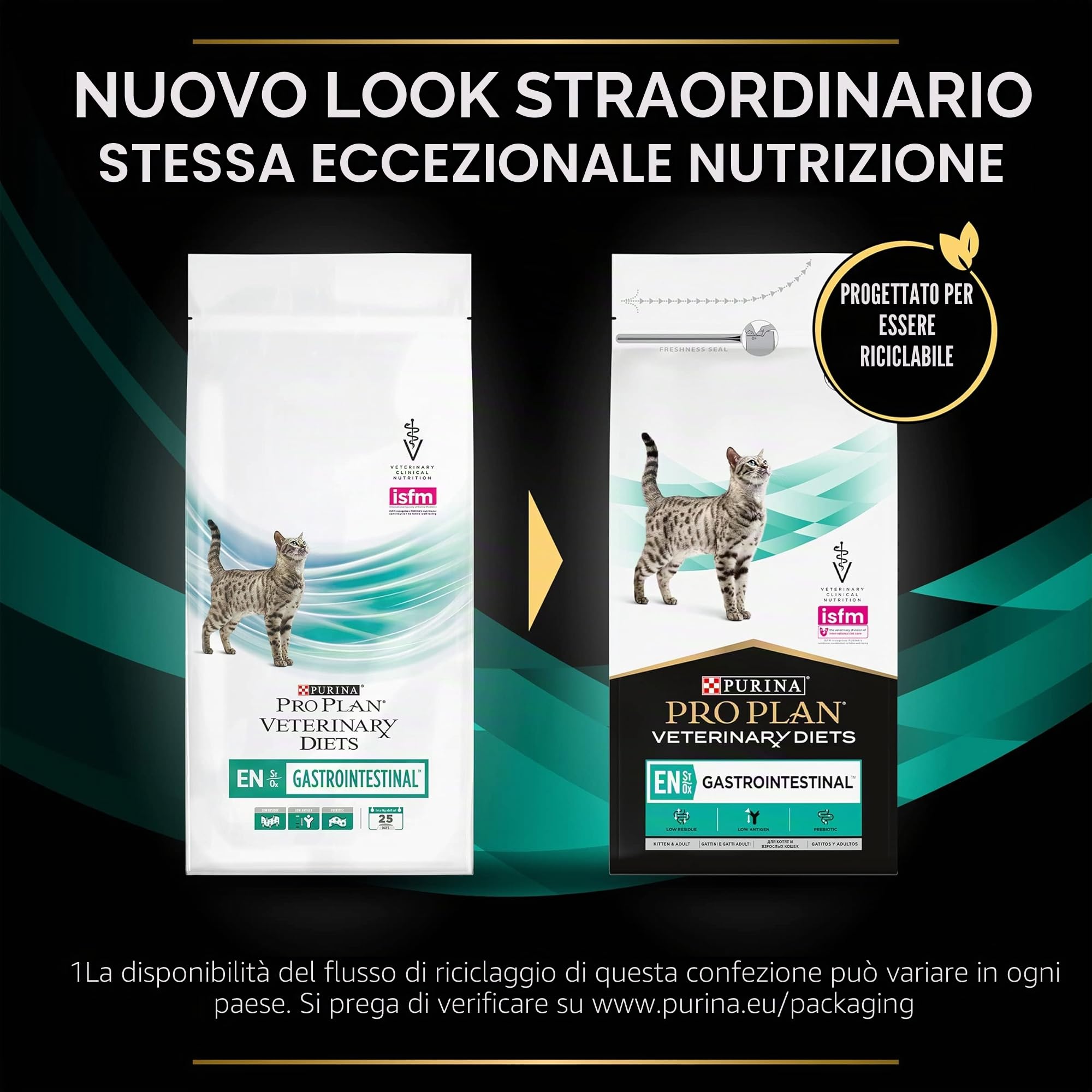 Purina PRO Plan Veterinary Diets Feline En St/Ox Dieta Clinica gastrointestinale per Gatti, asciutta
