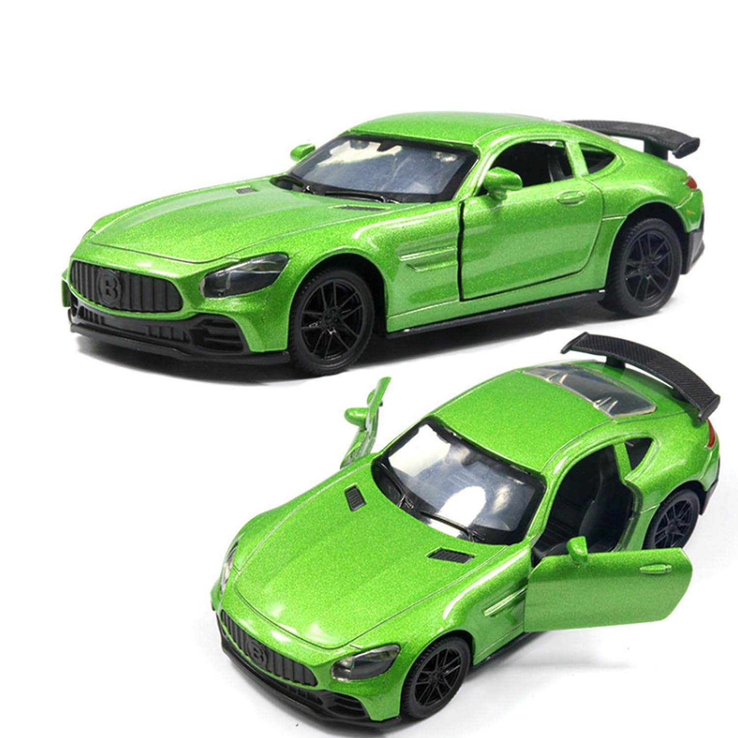 Mercedes Amg Gt Toy Car Model With Openable Doors - Realistic Collectible For Kids And Enthusiasts-1:36 Scale Diecast Metal - Multicolor