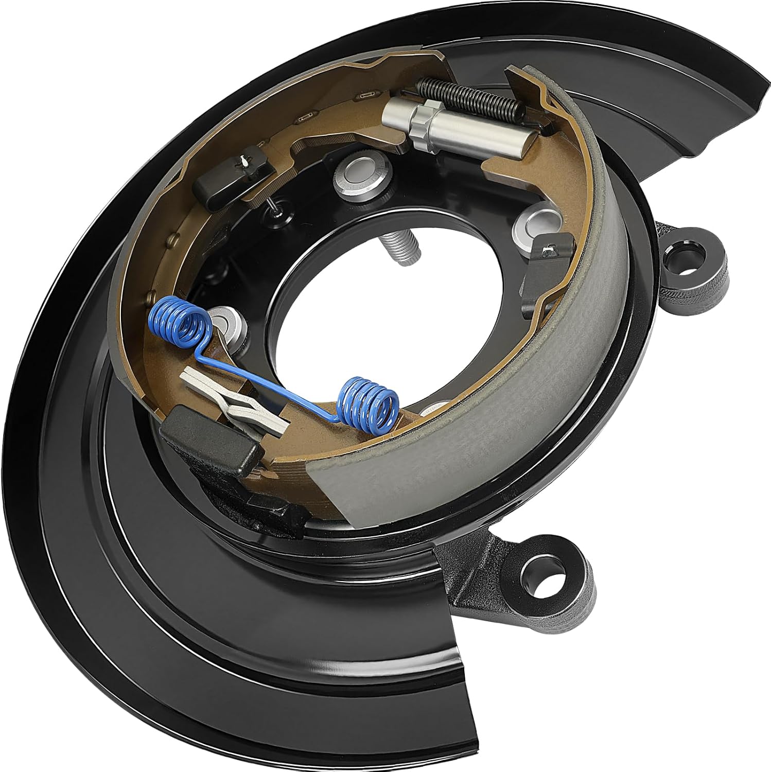 926272 Rear Right Loaded Parking Brake Backing Plate Assembly, Fit for Ford F-250 Super Duty/ F-350 Super Duty 2005-2012, F-450 Super Duty/ F-550 Super Duty 2011-2012, OE 5C3Z2209AA, 5C3Z2209AB