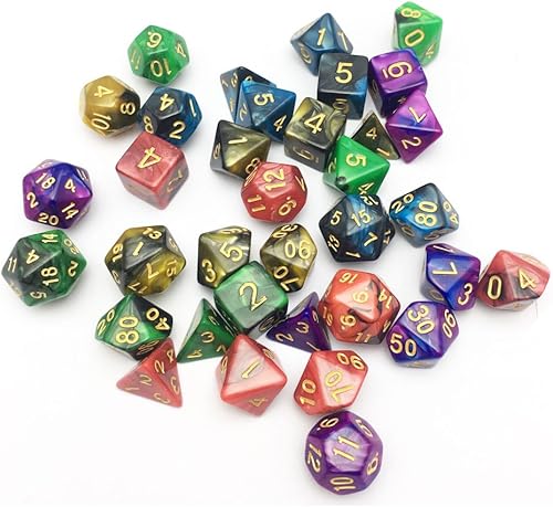 Miniatura 6 de Juegos de dados Smartdealspro para juegos de rol 5 juegos de 7 dados con bolsa gratis