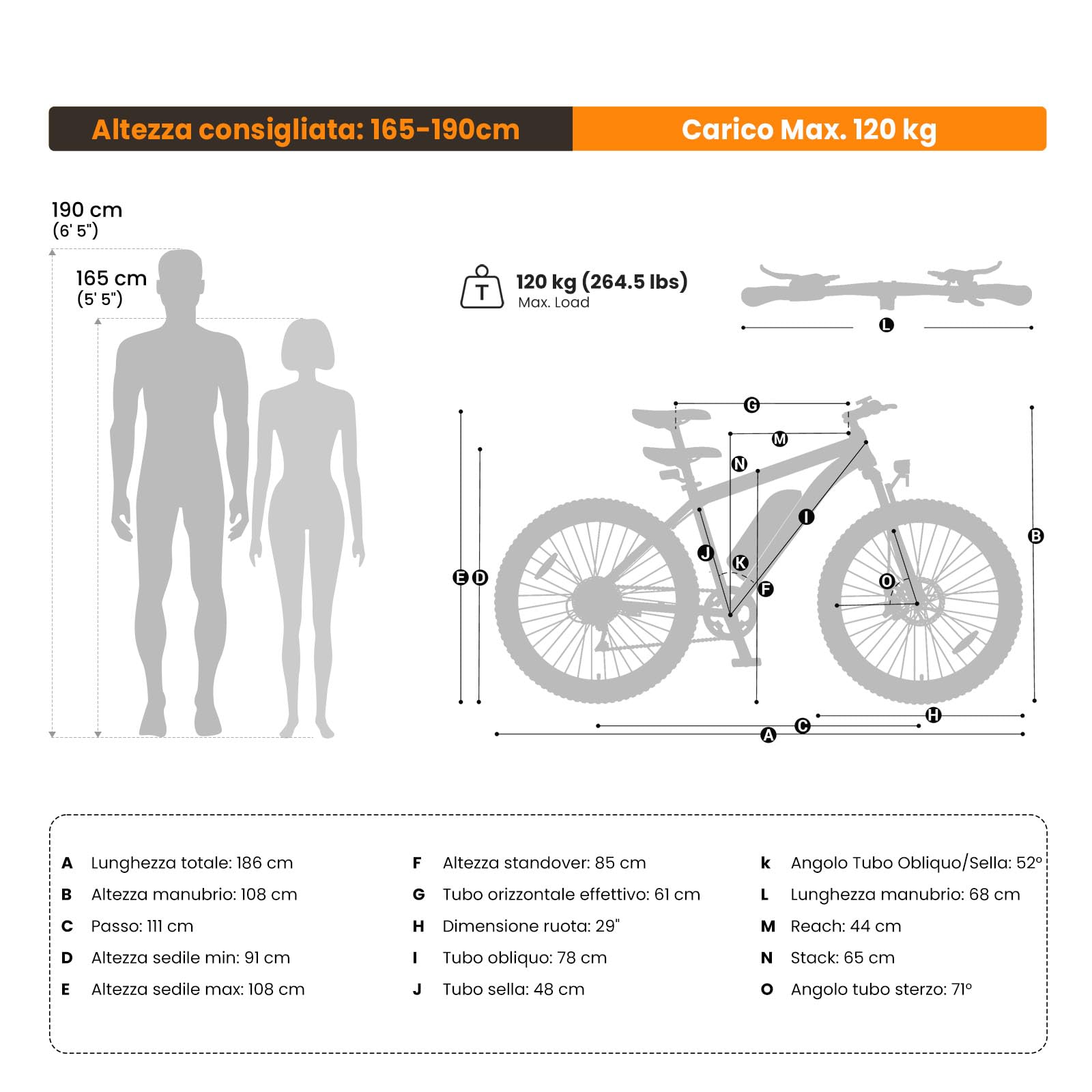 Touroll Bicicletta Elettrica U2/U3 Pro, Mountain Bike Elettrica con Pneumatici da 29'', Autonomia di 150km, Freno a Disco Idraulico + E-Brake, Sospensione Totale, Adatta a Qualsiasi Terreno