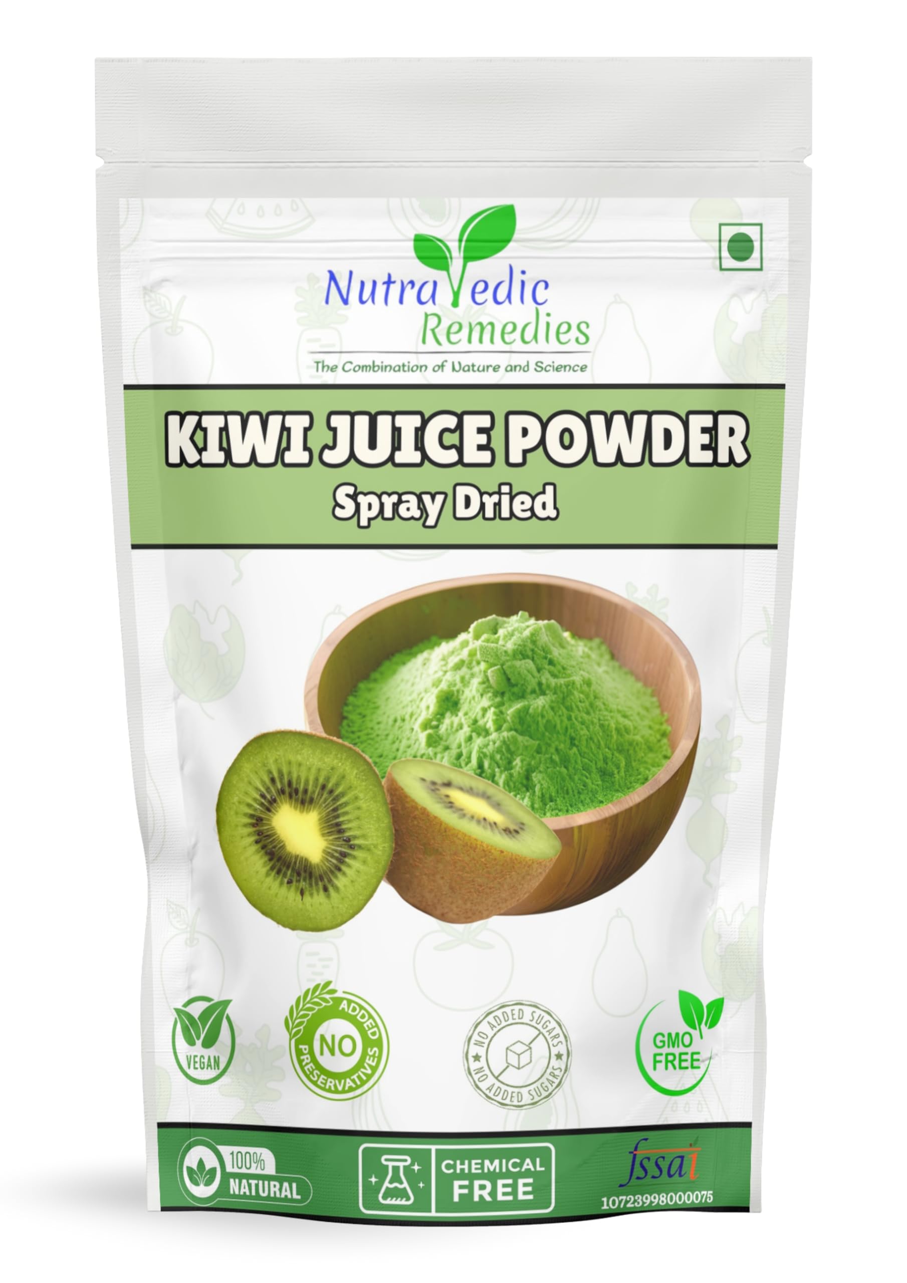 Kiwi Fruit Juice Powder (200.0 Gram) - 100% Water Soluble, Natural