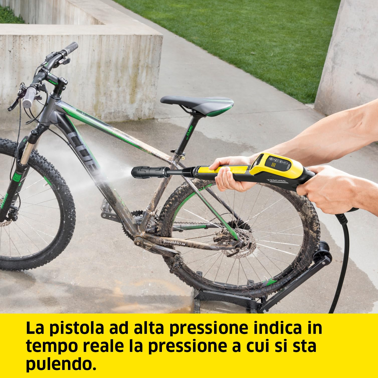 Kärcher Idropulitrice K 5 Power Control, Pressione max. 145 bar, Portata 500 l/h, Area di lavoro 40 m²/h, Filtro acqua, Pistola LED ad Alta Pressione, Ugello mangiasporco, Lancia Vario Power Jet