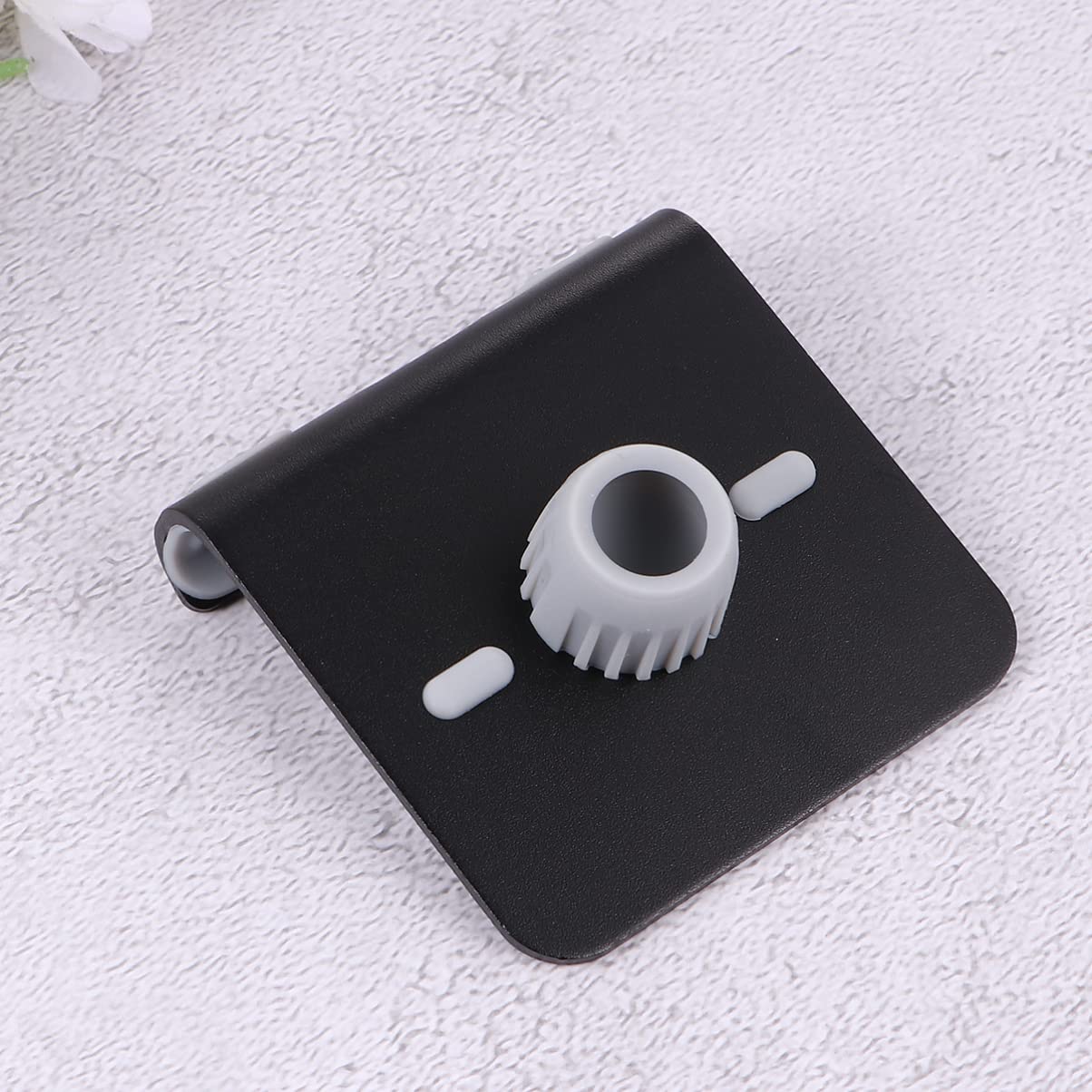 DOITOOL 3 Soportes Adhesivos para Teléfono De Metal para Pared De 4 A 12 Pulgadas con Ángulo De 20 Grados Y Marco Negro.