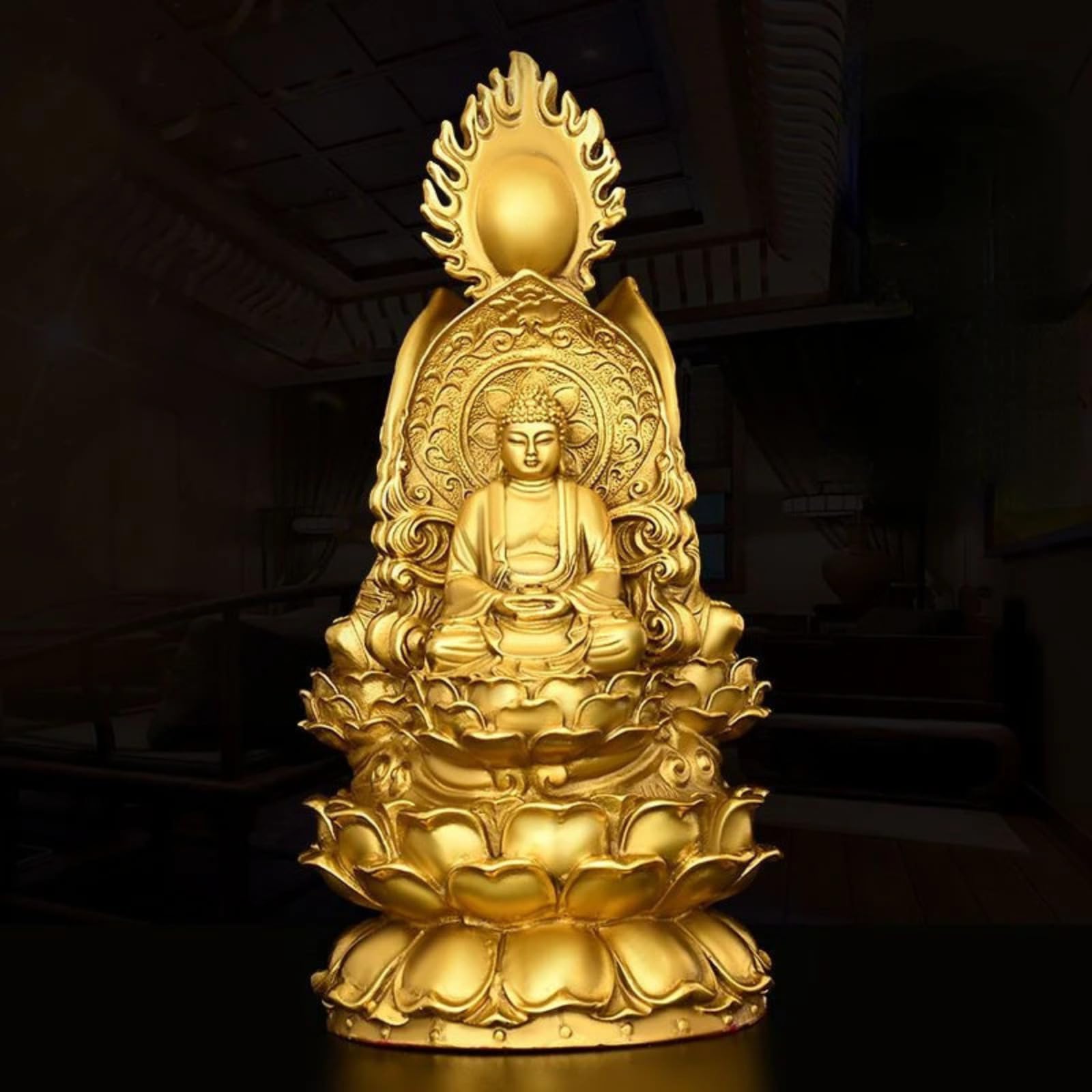 Aottsd Buddha Relics Pagoda Mini Stone Collectible Worship Desktop Decor 2.8Cm