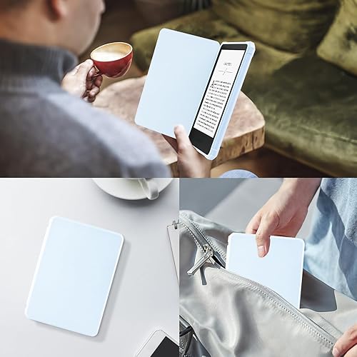 Miniatura 7 de TaIYanG Funda para Kindle de 6 pulgadas (versión 11 generación 2022), ligera, delgada, de piel sintética, para lector electrónico Kindle 2022 de 6