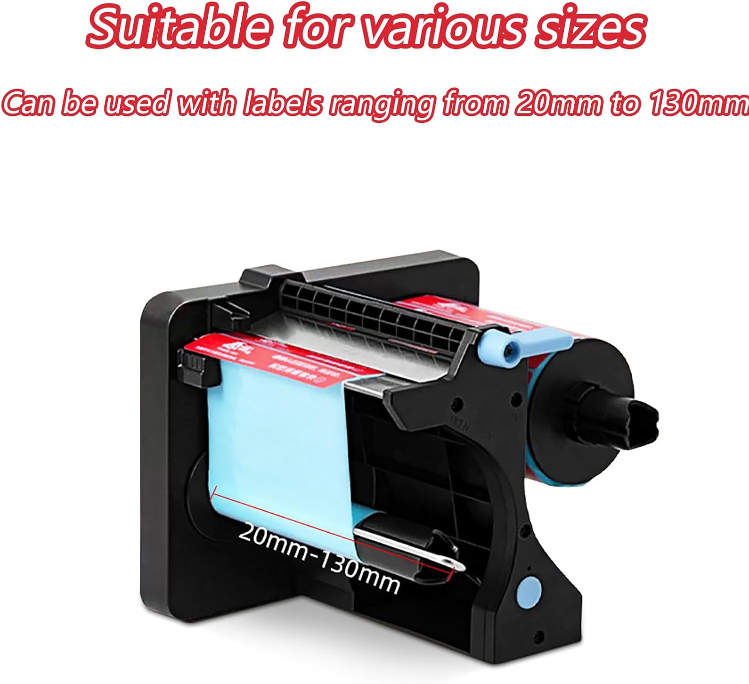 Automatic Label Dispenser, Portable Electric Label Dispenser with Dual Senser, 3 Adjustable Speeds, 20-130 Mm Adjustable Width and Height, for Document