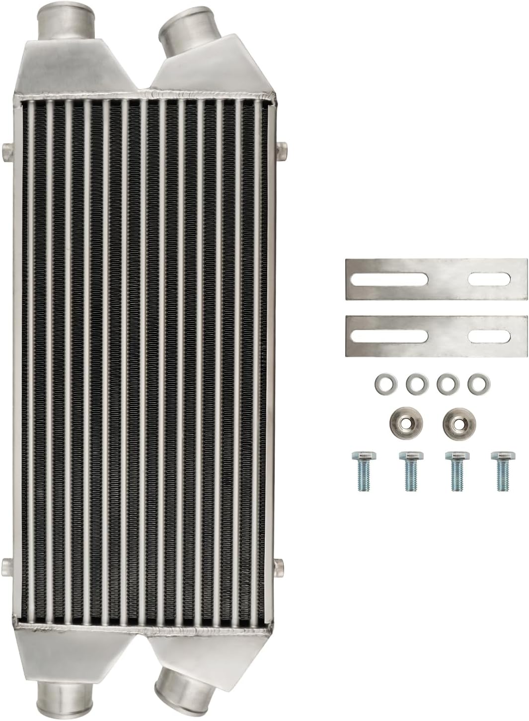 PHILTOP 29.5"x11"x2.5" Universal Turbo Intercooler, 2.5" Ports, High-Efficiency Cooling for Trucks & Daily Drivers