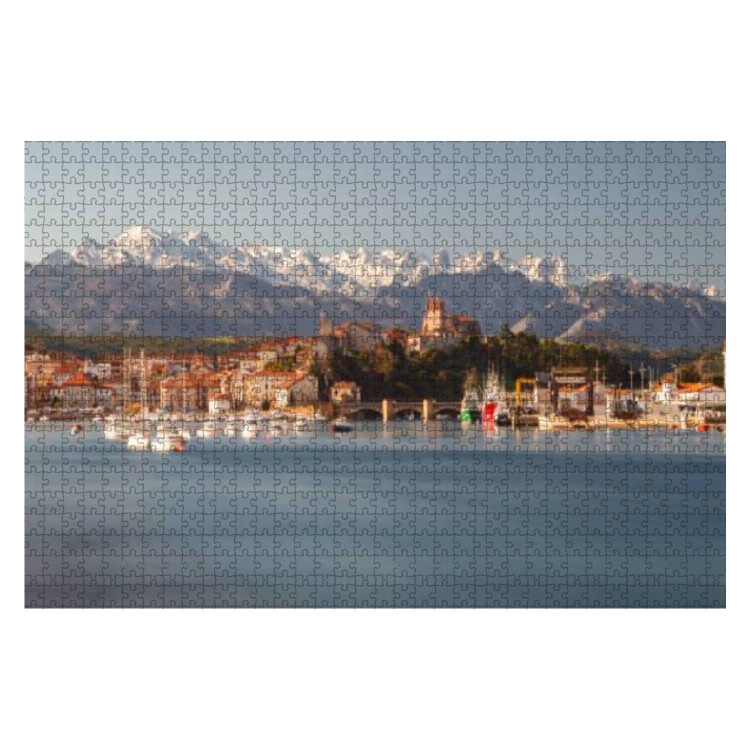 San Vicente de la Barquera Cantabria 1000 Pieces Wooden Jigsaw Puzzles for Adults Decompression DIY Children Educational Puzzles Creative Games Toys Gift Home Decor
