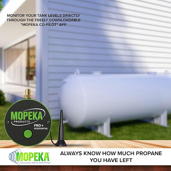Mopeka PRO+ Cellular and Bluetooth Propane Tank Sensor, 2,000-Gallon Max