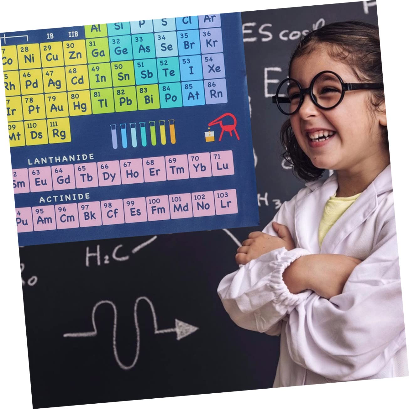 STOBOK 10stücke Periodensystem Poster Für Schule Und Zuhause Chemie Lernposter Mit Elementen Dekoration Für Klassenzimmer Und Kinderzimmer Hochwertiger Leicht Verständlich Und