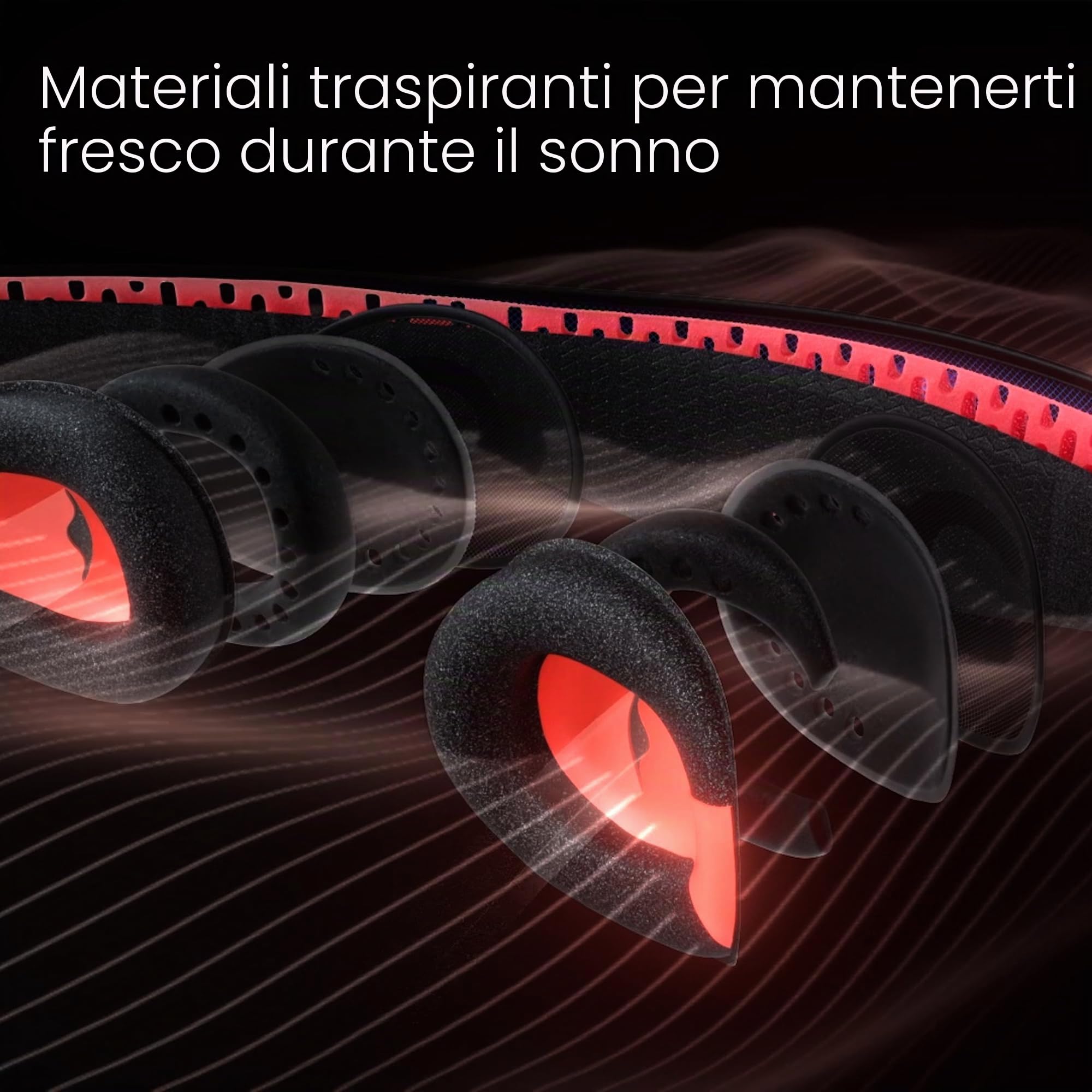 Manta Pro - Mascherina per dormire, 100% anti-luce, per chi dorme sul fianco, traspirante e confortevole per dormire, viaggiare, fare un pisolino, lavoro a turni