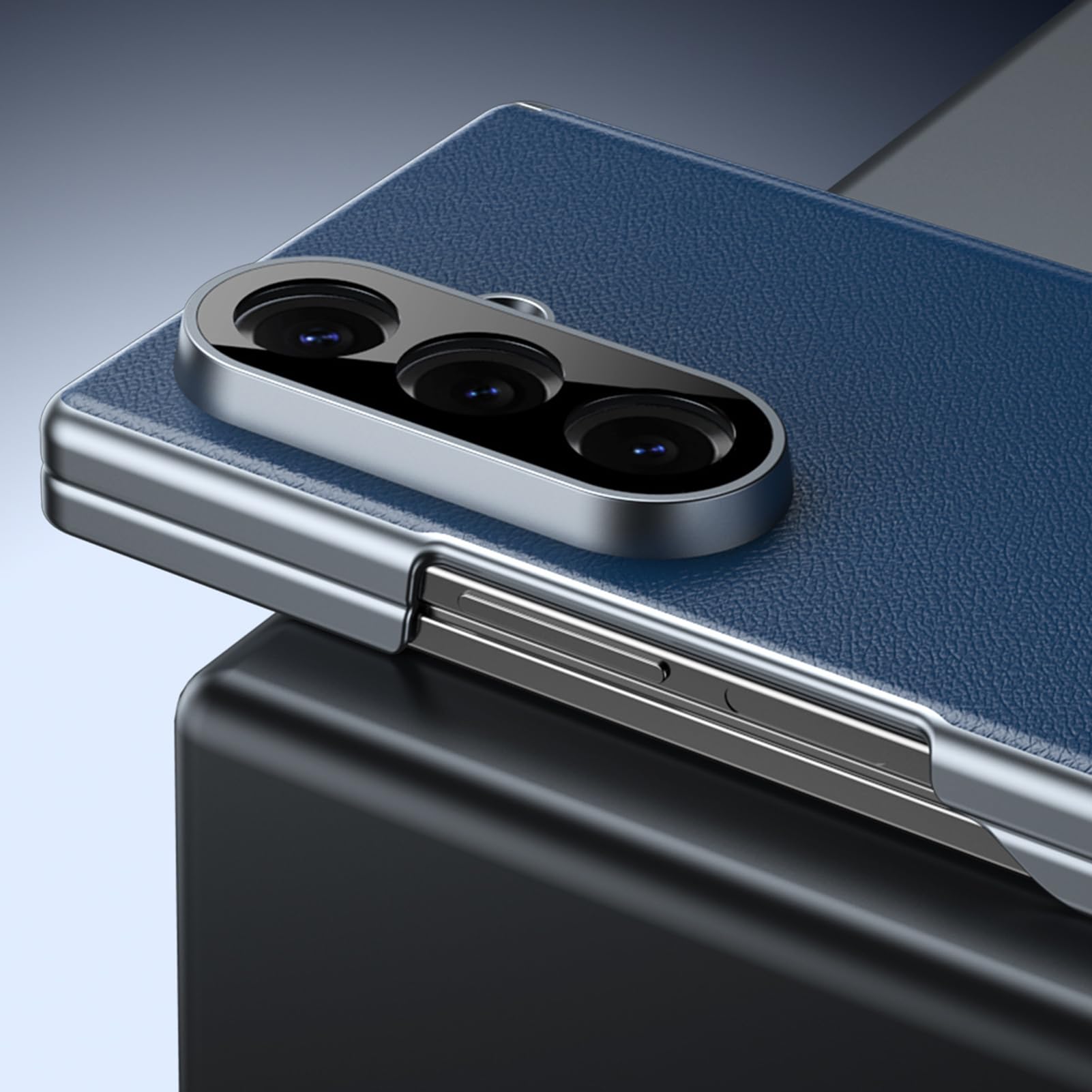 Leder Hülle Für Samsung Galaxy Z Fold 8 Ultra, Scharnier Fallschutz | Leichte Und Dünne Geschäftlich Haltbarkeit Handyhülle Für Männer Und Frauen,Rot,Fold 8 Ultra