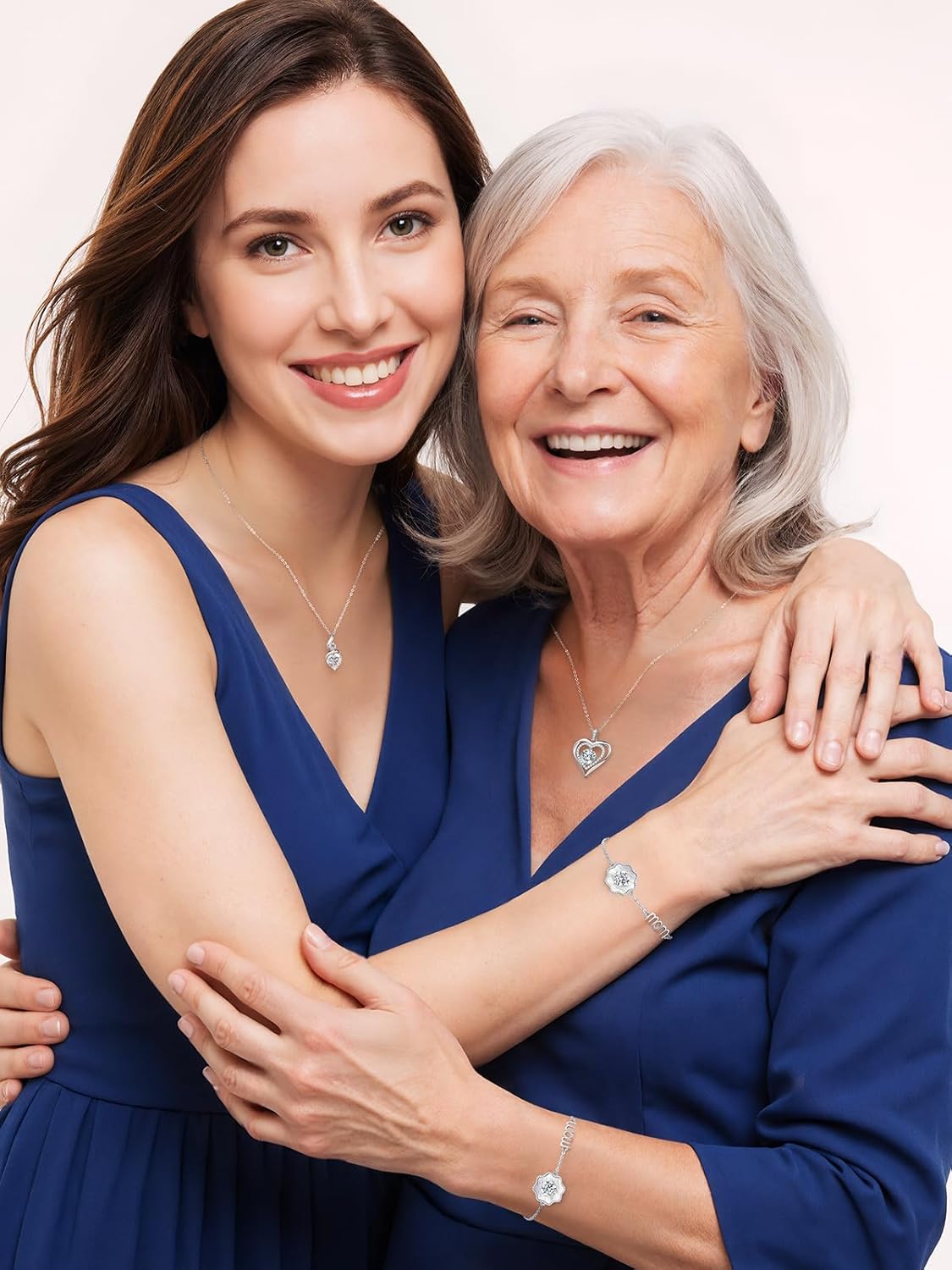 ANDSO Moissanite Bracelets for Mom, 925 Sterling Silver Gold Plating Lab-Created Gem Bracelet，Ideal Mother Day Anniversary Birthday Jewelry Gifts for Women Wife Her