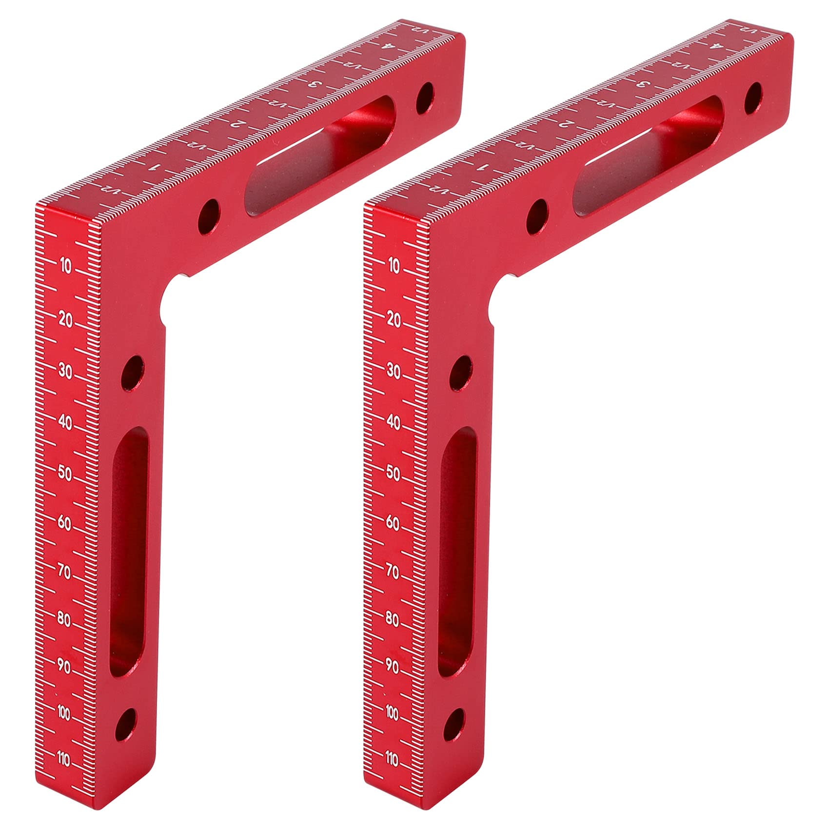 Littimoon 2 Pcs Aluminium Alloy 90 Degree Positioning Squares Right Angle Clamps Woodworking Carpenter Tool Corner Clamping Square