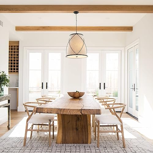 Miniatura 6 de JONATHAN Y JYL1315A Milo - Colgante LED de hierro rústico de 19 pulgadas, 3 luces, industrial, moderno, ajustable, comedor, sala de estar, cocina,