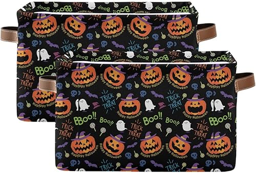 Miniatura 10 de Cesta de almacenamiento plegable, cubos organizadores con patrón de Navidad con copos de nieve blancos sobre fondo rojo, bolsa de doble asa para