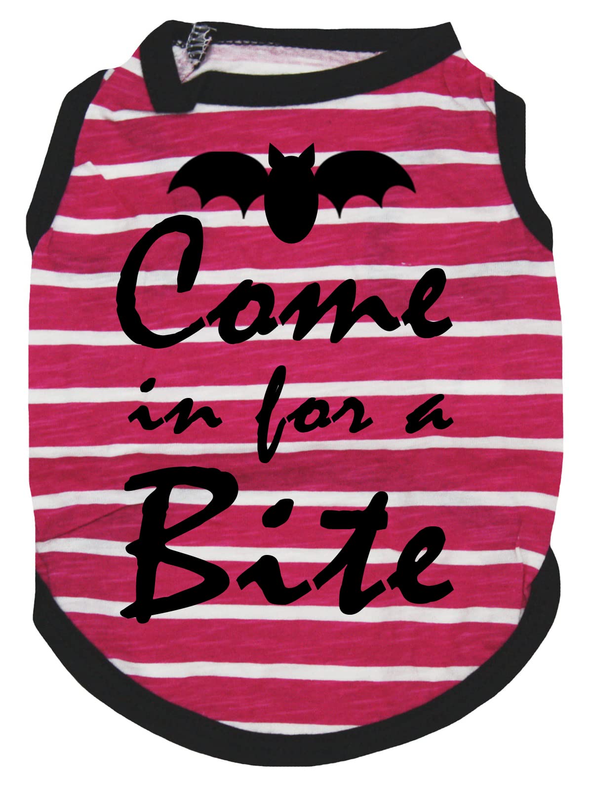 Chemise pour chien rayures rose vif Come In For A Bite XXL